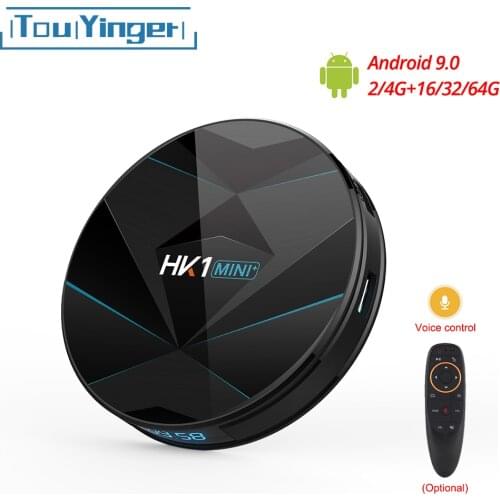 Touyinger HK1 MINI+ Android 9.0 TV BOX RK3318 Quad-Core 64bit Cortex-A53 2/4GB 16/32/64GB 2.4G/5GHz Wifi Bluetooth H.265 4K USB