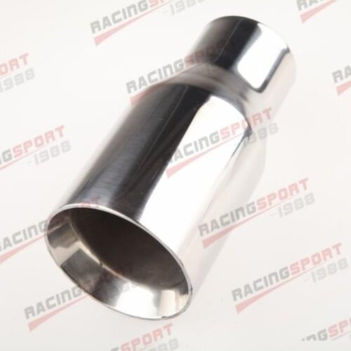 Universal New Stainless Steel Oval Exhaust Muffler Tip 3.5" Outlet 7" Length