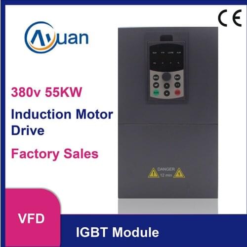 VFD 55kw 380V Vector Variable Frequency Inverter for Induction Motor Speed Drive Converter