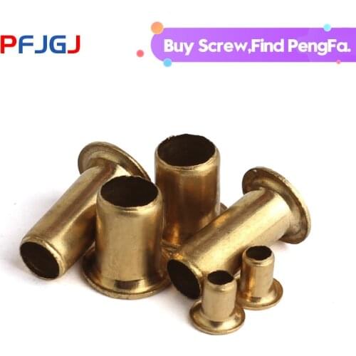 Peng Fa GB876 Copper Chicken Eye Buckle Rivet/Copper Hollow Rivet/Through Hole Rivet/Single Pipe M1.5M2M2.5M3M4M5M6