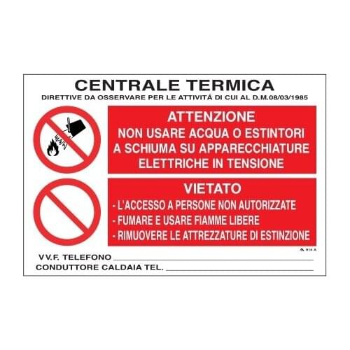 SIGN FOR ALL. STATION THERMAL BANS