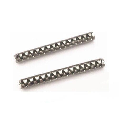 10pcs M1.6 Tooth shape Elastic pin Toothed Spring Cylindrical pins Heavy load JIS B2808 stainless steel 4mm-18mm Length