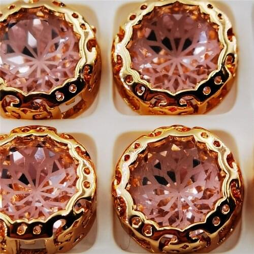 10mm Clothing Button beads sewing supplies czech Gem flower lotus Glass Crystal Garment Beads DIY needlework beads Jewelry Acces