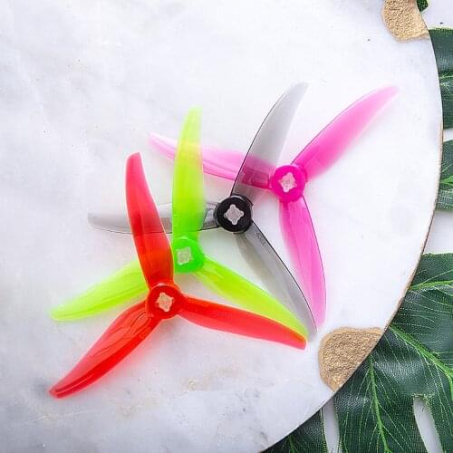 10Pairs Gemfan Hurricane 4023 4x2.3 4 Inch 3-Blade Propeller 3 Holes for 4inch Toothpick RC Drone FPV Racing 1505 Motor
