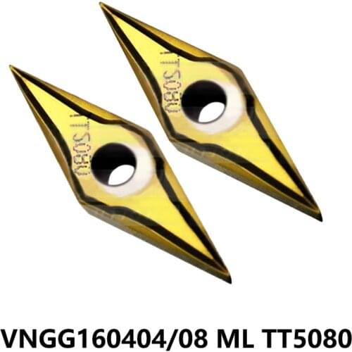 100% Original VNGG 160404 160408 VNGG160404 ML VNGG160408 ML TT5080 Carbide Inserts Lathe Cutter Turning Tool VNGG1604