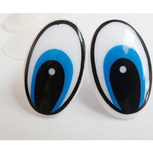14x20mm/16x27mm cartoon plastic toy safety eyes + white hard washer for diy handcraft findings 100pcs /lot