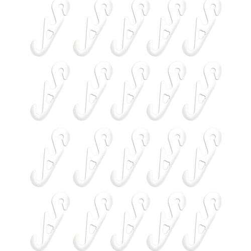 20PCS Mask Hooks Invisible Ear Artifact Ear Hooks Conversion Head-Mounted S Buckle Extension Buckle Plastic No Trace Hooks