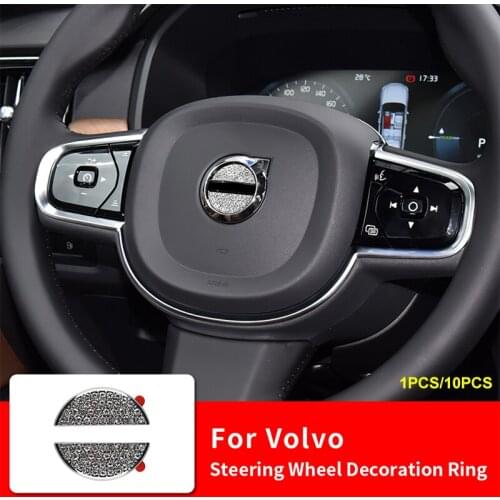 3D With Diamond Label Car interior Steering wheel Emblem Decal for XC90 XC70 XC60 V40 V50 V60 V70 V90 S40 S50 S60 S70 S90