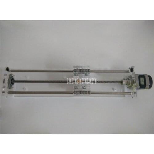 Acrylic (Transparent Type) 42 Stepper Motor Guide Slide T8 Screw Linear Bearing With Limit Effective Stroke 200MM + New Motor