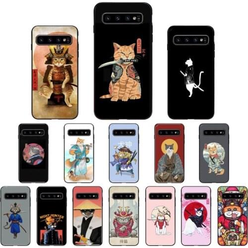 FHNBLJ Japanese Samurai Cat dog Phone Case for Samsung Galaxy S6 S6edge Plus S7 S7edge S8 S9 S10 Plus S20