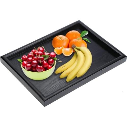 Wood GongFu Tea Serving Tray 3 Sizes Rectangle Green Tea Board Puer Tea Trays Storage Tea Accessories