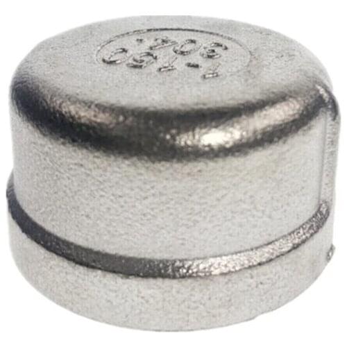 SS304 Stainless Steel Water Pipe Fittings Hex Nut / Tube Cap / Plug 1/8" 1/4" 3/8" 1/2" 3/4" 1" 1-1/4" 1-1/2" BSP Thread