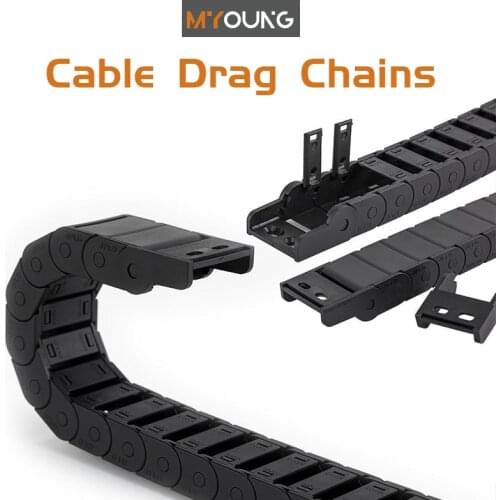 Cable Chains 18x37 mm Bridge Type Non-Opening Plastic Towline Transmission for Machine