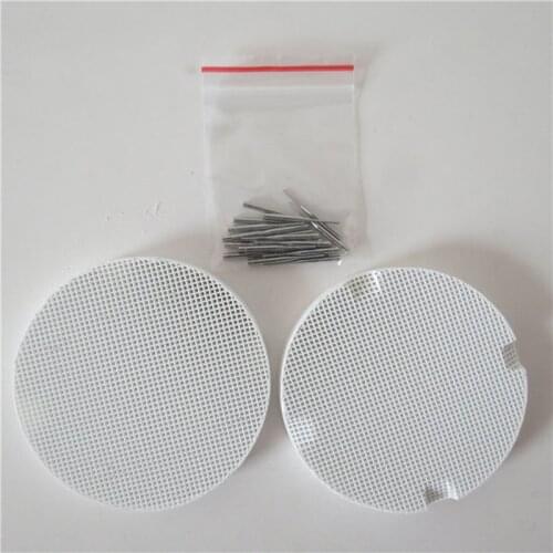 Dentist 2 Pcs Ceramic Honeycomb Firing Trays With 20Pcs Metal Pins For Dental Lab