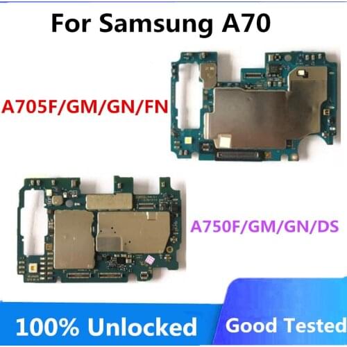 Full Working Logic Board For Samsung Galaxy A70 A705GM A750GN A750DS Original Motherboard For Galaxy A70 With Full Chips