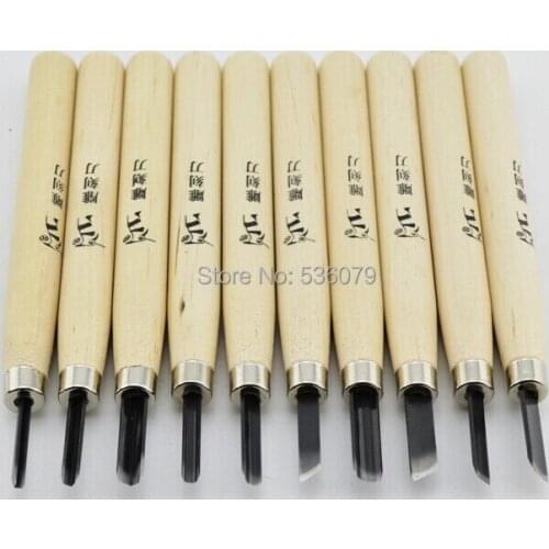 Woodpecker box pack 10pcs Woodworking engraving knife Wood carving chisel sets