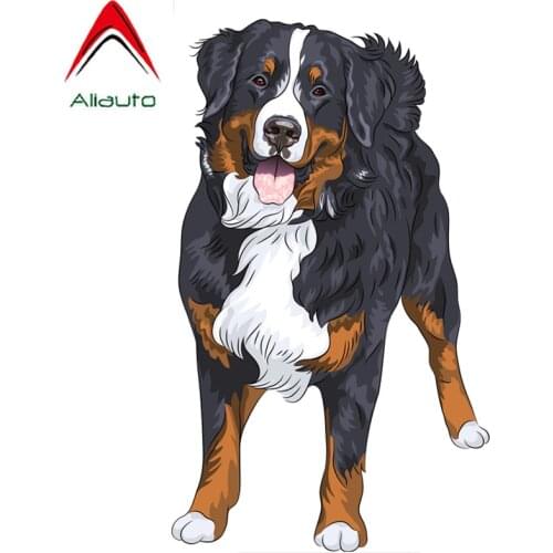 Aliauto Car Sticker Lovely Bernese Mountain Dog Decorative Cover Scratch PVC Decal for Skoda Superb Volvo S60 Lacetti,20cm*12cm