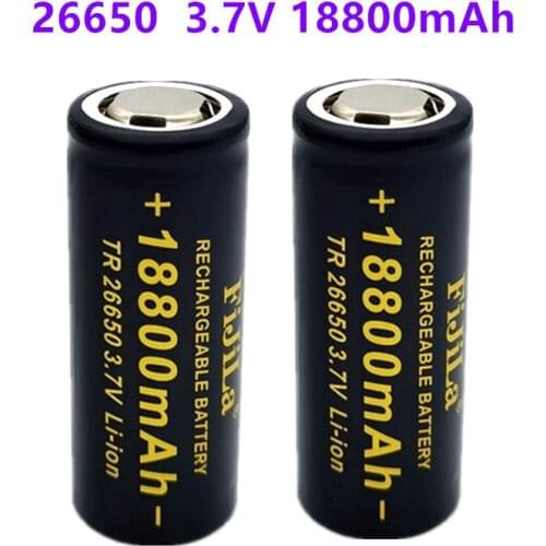 Oringinal 3.7V 26650 Battery 18800mAh Li-ion Rechargeable Battery For LED Flashlight Torch Li-ion Battery accumulator battery