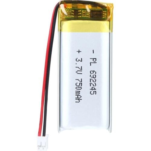 Mejuew 3.7V 650mAh 692245 Rechargeable Lipo Battery with JST Connector