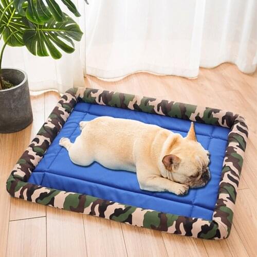 Dog Bed House Summer Cooling Mat Washable Sofa Pad For Cat Breathable Household Kennel Small Medium Large Dog Accessories