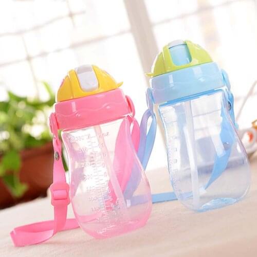 New 350ml Portable Baby Kids Drinking Bottle with BPA Free PP Silicon Todder Children Drink Bottles for Outdoor Travel