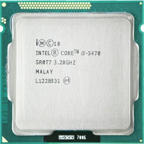 INTEL CORE i5-3470 I5 3470 CPU 3.2GHz Quad-Core L3 Cachen Size 12M Socket LGA 1155 Core CPU