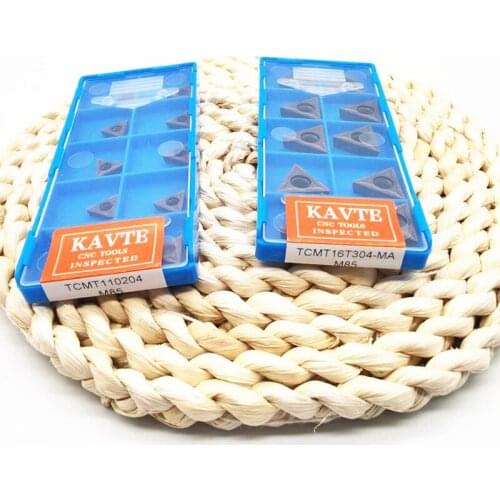 KAVTE TCMT110204 TCMT16T304 Carbide Inserts High Quality Internal Turning Tool CNC Machine Tools TCMT 110208 16T308 Lathe Cutter