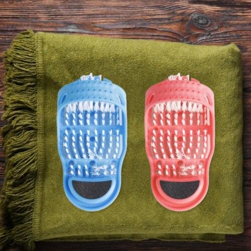 Bath Shoe Pumice Shoes Foot Scrubber Shower Brush Massager Slippers Spa Exfoliating Washer For Feet Bathroom Products