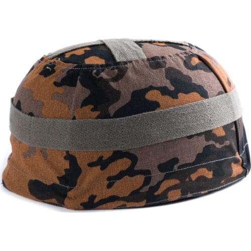 WWII WW2 GERMAN ARMY FALLSCHIRMJAGER PARATROOPER M38 HELMET COVER SPRING OAK LEAF SOLDIER MILITARY WAR REENACTMENTS EQUIPMENT