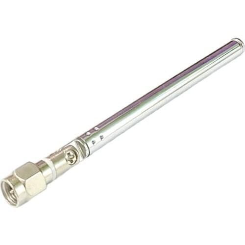 1PC Replacement 100mm 5 Sections Telescopic Antenna SMA Male Connector Total 300mm for Radio TV DIY NEW