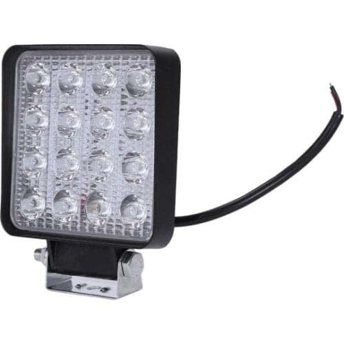 2 pcs 48W 6000k LED Spot Beam Square Work Lights Lamp Tractor SUV Truck 4WD 12V 24V