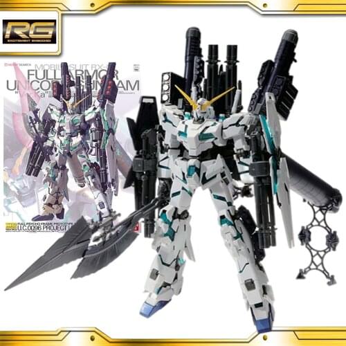 BANDAI gundam MG 1/100 Full Armor Unicorn Gundam Model Action Figure Decoration Kids Toy Gift