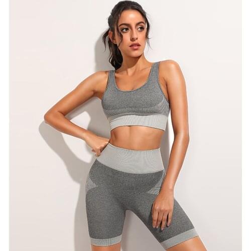 Seamless Yoga Set Women Dry Fit Two 2 Piece Tight Crop top Bra Legging Sportsuit Workout Outfit Fitness Wear Gym Sets Clothes