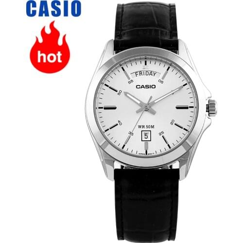 Casio watch pointer series week date display quartz mens watchMTP-1370L-7A