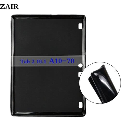 Case For Lenovo Tab 2 A10-70 A10-70L/F A10-30 10.1'' Bendable Soft Silicone TPU Protective Shell Shockproof Tablet Cover