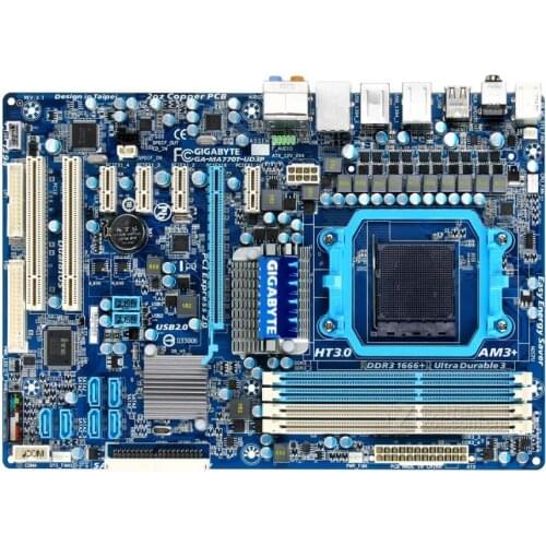 For Gigabyte GA-MA770T-UD3P Original Used Desktop Motherboard MA770T-UD3P 770 Socket AM3+ DDR3 On Sale( M5A78 -M LE LX )