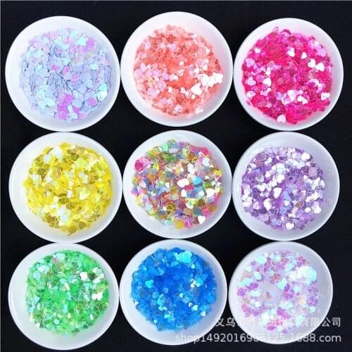 Jinguang peach heart nails bright sequins pvc beads DIY clothing accessories accessories wedding party decoration sequins