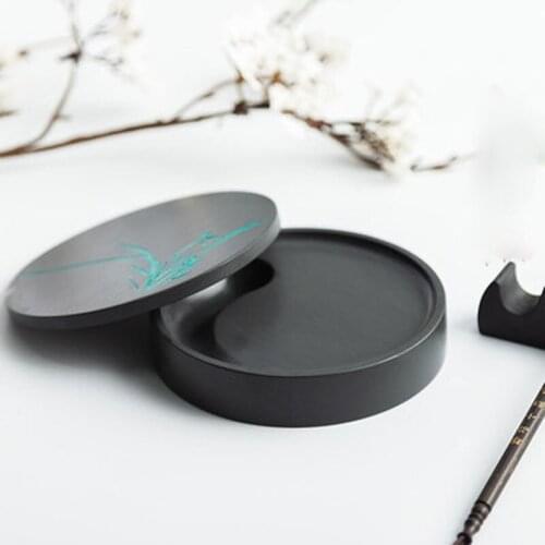 Calligraphy Writing Inkstone Natural Rock Inkstone Traditional Chinese Ink Painting Ink Grinding Plate