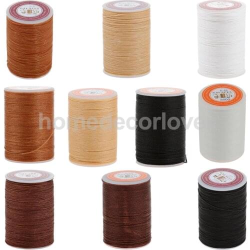Leather Craft Handwork Sewing Round Waxed String Thread 0.55mm White DIY Jewelry Making