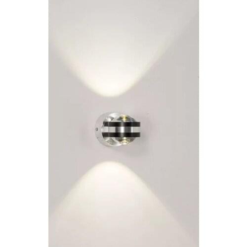 LED220V110V simple indoor lighting home study bedroom bedside stairs bathroom balcony up and down double lighting wall lamp