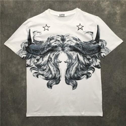 Men New Novelty 2020 Star sketch beauty T Shirts T-Shirt Hip Hop Skateboard Street Cotton T-Shirts Tee Top kenye S-XXL #K37