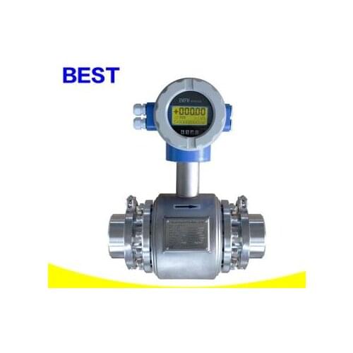 Stainless steel/health band type/electromagnetic flowmeter /milk ,Fruit juice
