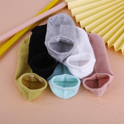 1 Pair Summer Candy Color Short Womens Socks Casual Candy Color Pure Cotton Ankle Socks Low Cut Boat Socks Ladies Socks