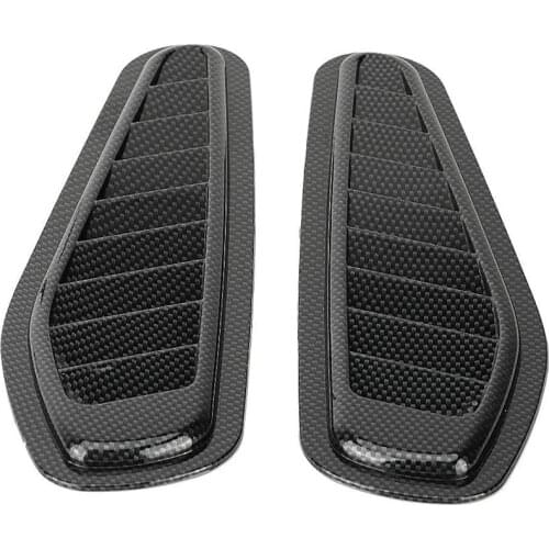NewCar Air Flow Intake Cover, Car Air Flow Intake Decorative Scoop Bonnet Vent Hood Cover Universal Carbon Fiber Style Auto Car