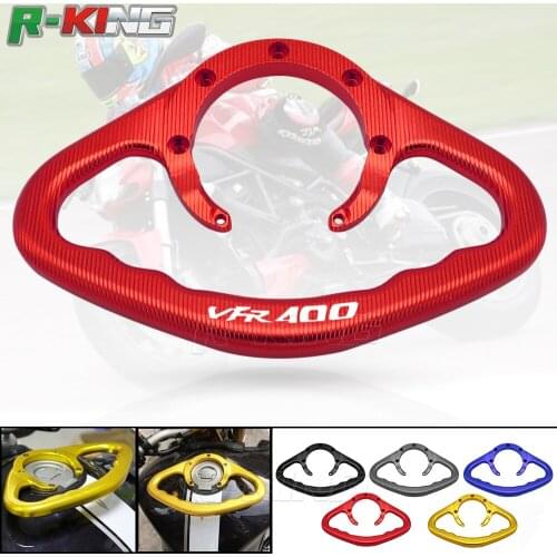 Racer Passenger Handgrips Hand Grip Tank Grab Bar Handle For Honda VFR 400 VFR400 All Years CNC Accessories