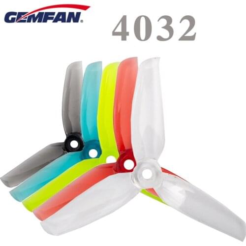 8 Pcs Gemfan 4032 4inch tri-blade/3 blade CW CCW Propeller Compatible 1406 2205 Brushless Motor For FPV Drone Spare part