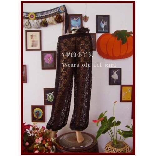 7Years Old lil girlBelly Dance Harem Pants Lace Tribal Bloomers GA99 104