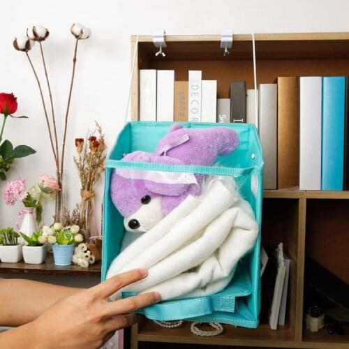 Closet Clothes Organizer Pull Down Shelf Basket Rotatable Retrieve Foldable with Clear Window Carry for Bedroom Storage Baskets
