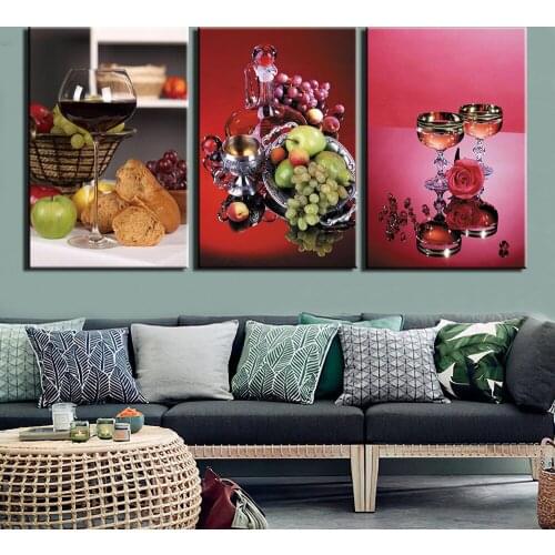 Modern HD Printed Wall Art Frame Canvas Pictures 3 Pieces Still Life Painting Poster Home Decor For Living Room