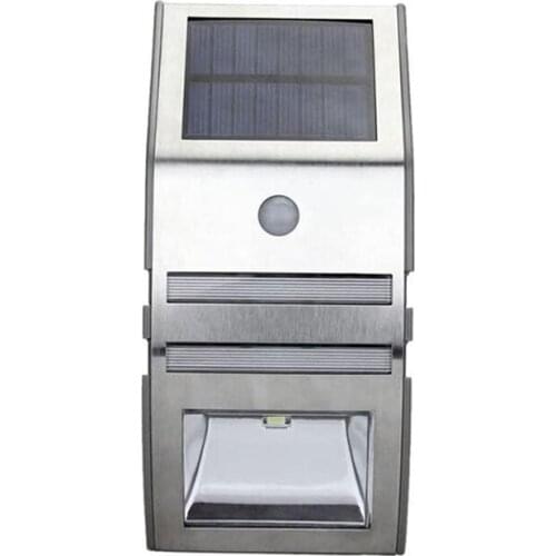 Solar Light Outdoors Waterproof 2 LED Solar Lights Lamp Outdoor Garden Pathway Lights PIR Motion Sensor Wireless Lights